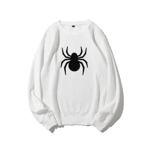 Mens Black Spider Graphic Sweatshirts