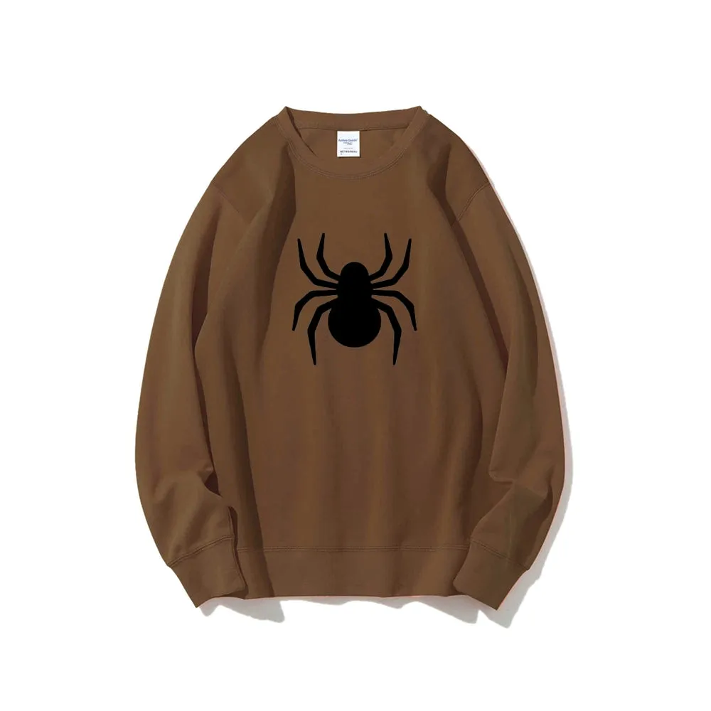 Mens Black Spider Graphic Sweatshirts
