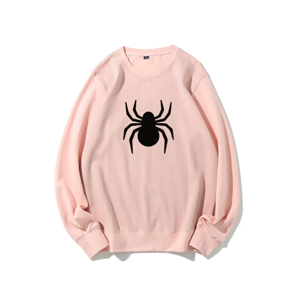 Mens Black Spider Graphic Sweatshirts