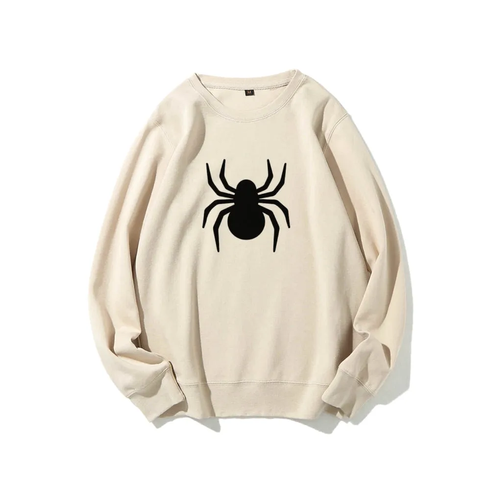 Mens Black Spider Graphic Sweatshirts