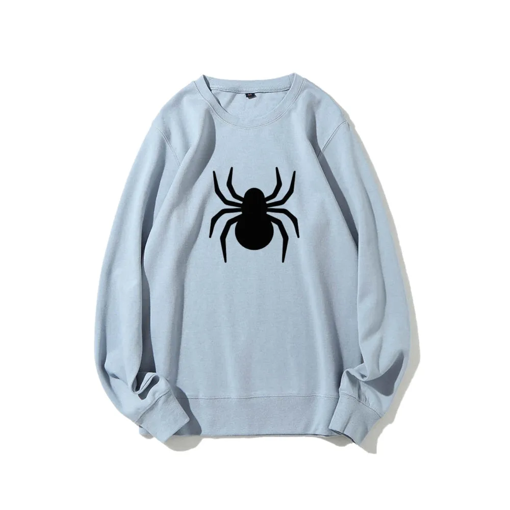 Mens Black Spider Graphic Sweatshirts