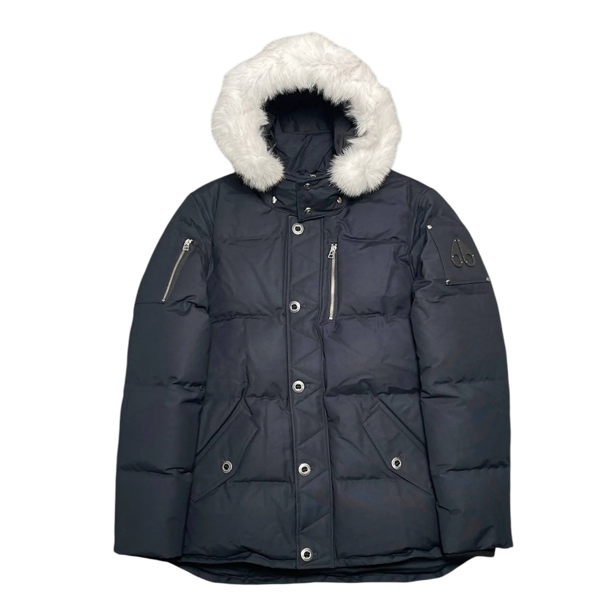 Moose Knuckles 3Q Parka Jacket Navy White