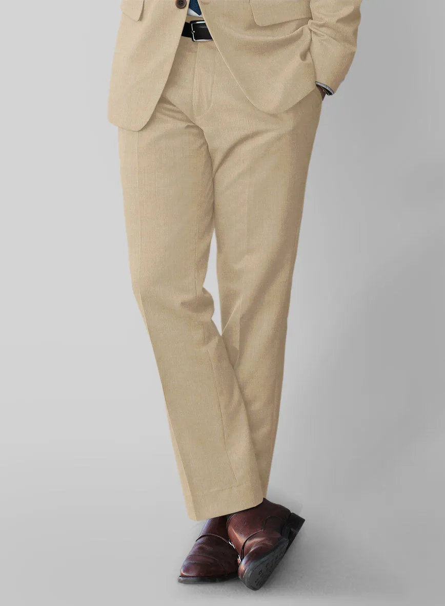 Napolean Biscuit Khaki Wool Pants