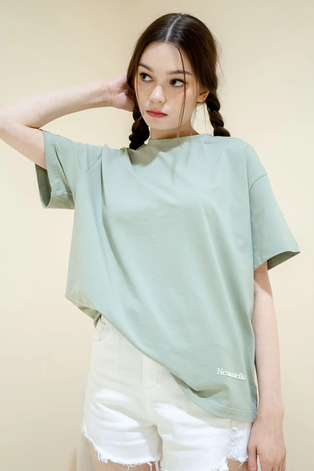NM STREET COMFORT TEE IN SAGE