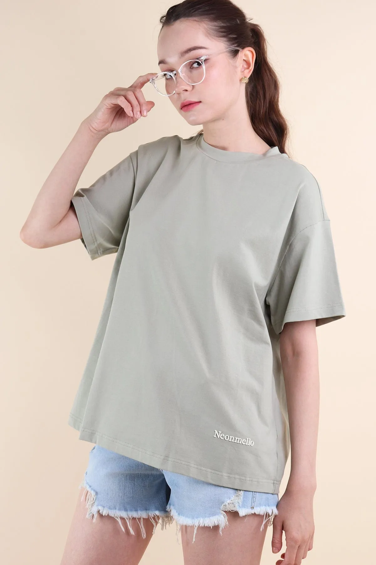 NM STREET COMFORT TEE IN SAGE