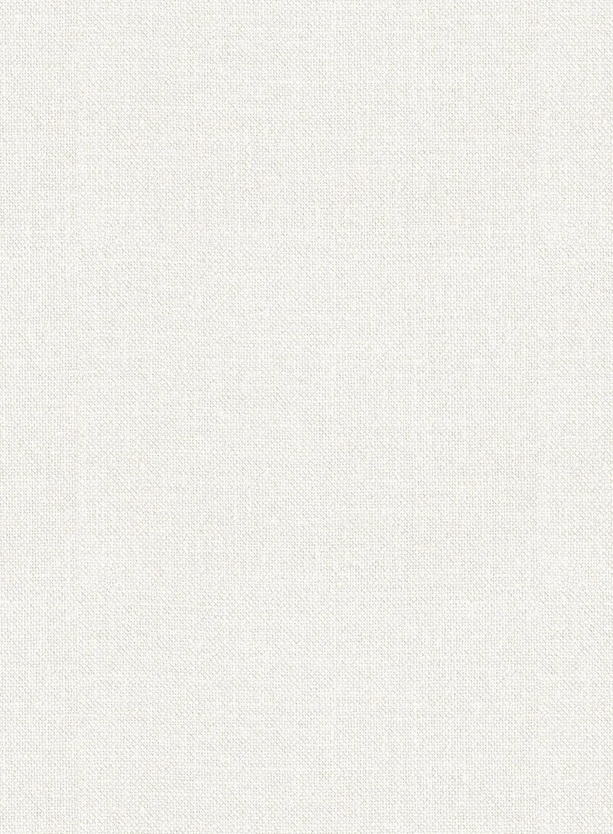 Noble Ivory Wool Silk Linen Pants