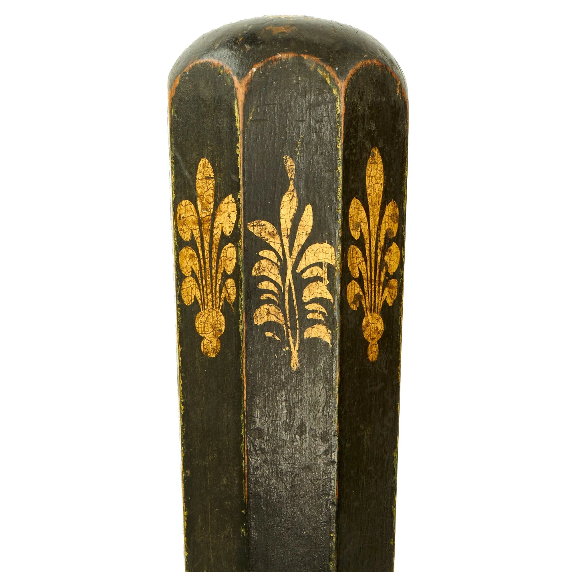 Original British Victorian Painted Octagonal Bobby Police Truncheon c.1870