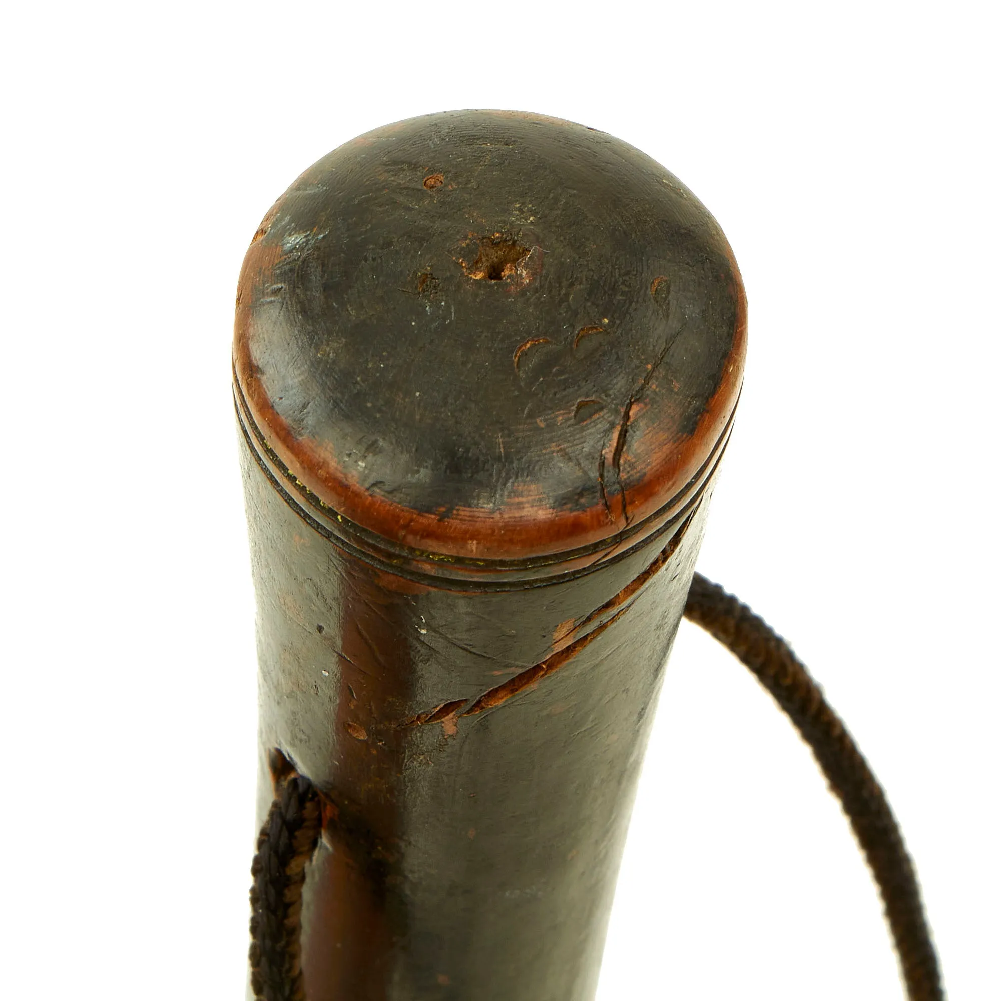 Original British Victorian Painted Octagonal Bobby Police Truncheon c.1870