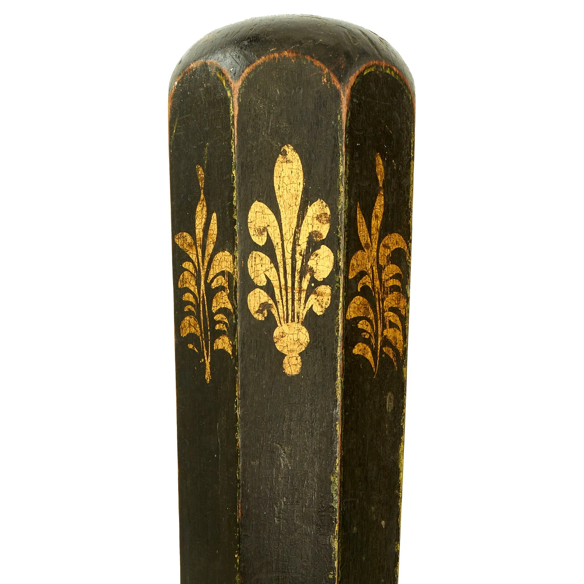 Original British Victorian Painted Octagonal Bobby Police Truncheon c.1870