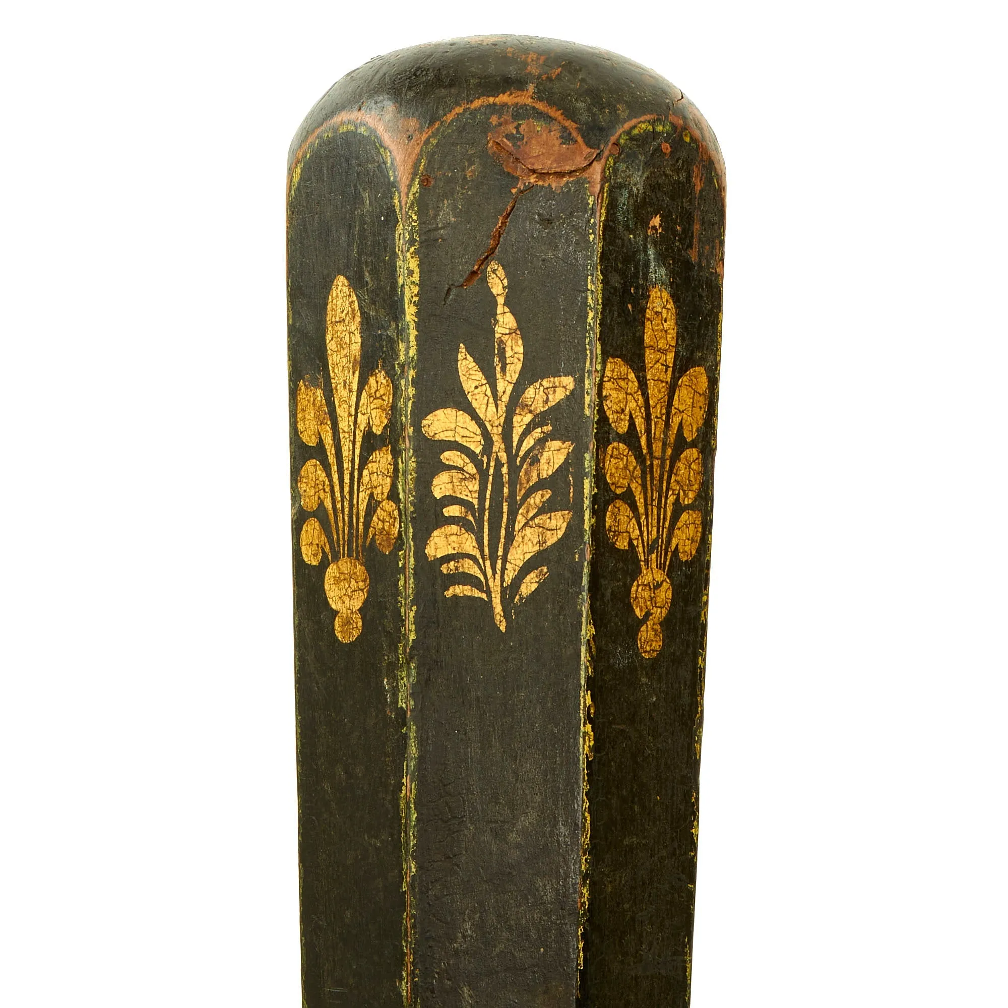 Original British Victorian Painted Octagonal Bobby Police Truncheon c.1870