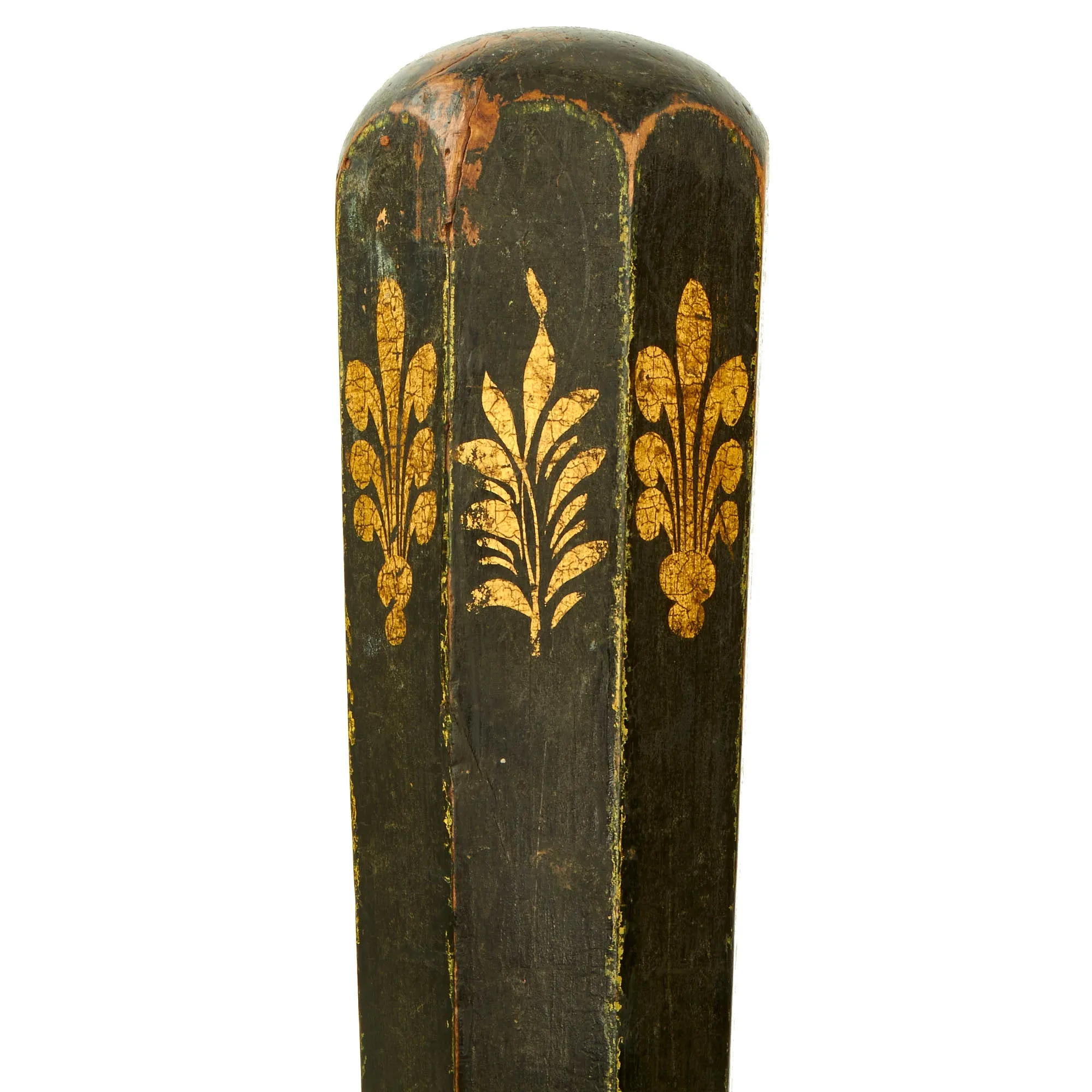 Original British Victorian Painted Octagonal Bobby Police Truncheon c.1870