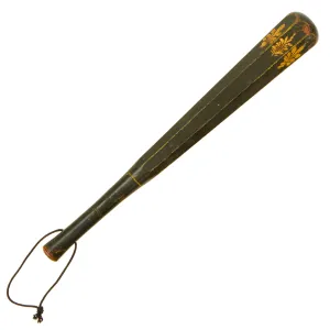 Original British Victorian Painted Octagonal Bobby Police Truncheon c.1870