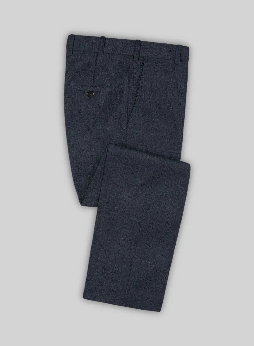 Reda Indigo Blue Wool Pants