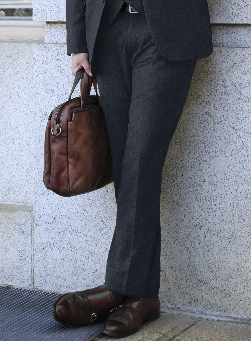 Reda Indigo Blue Wool Pants