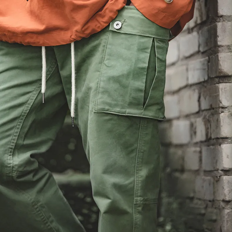 Retro Army Green Paratrooper Pants