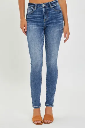 RISEN Full Size Mid Rise Ankle Skinny Jeans - Versatile & Flattering Fit
