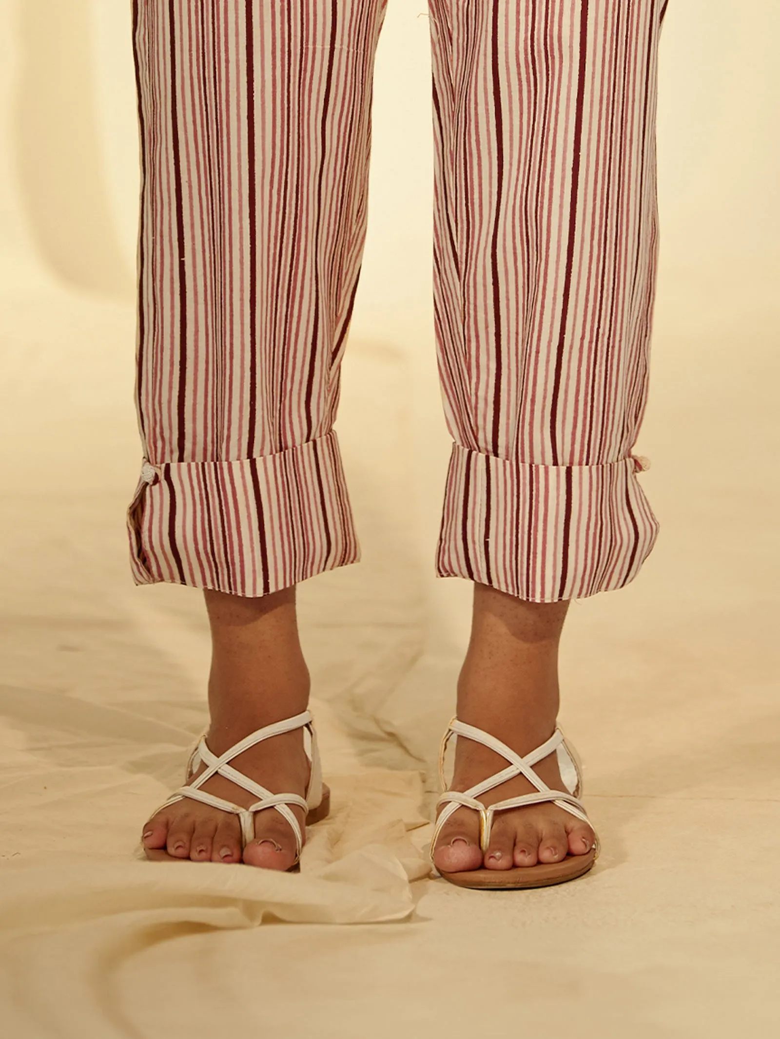 Rosewood Cotton Straight Pant
