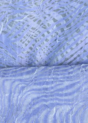 SHEER BLUE ANIMAL PRINT