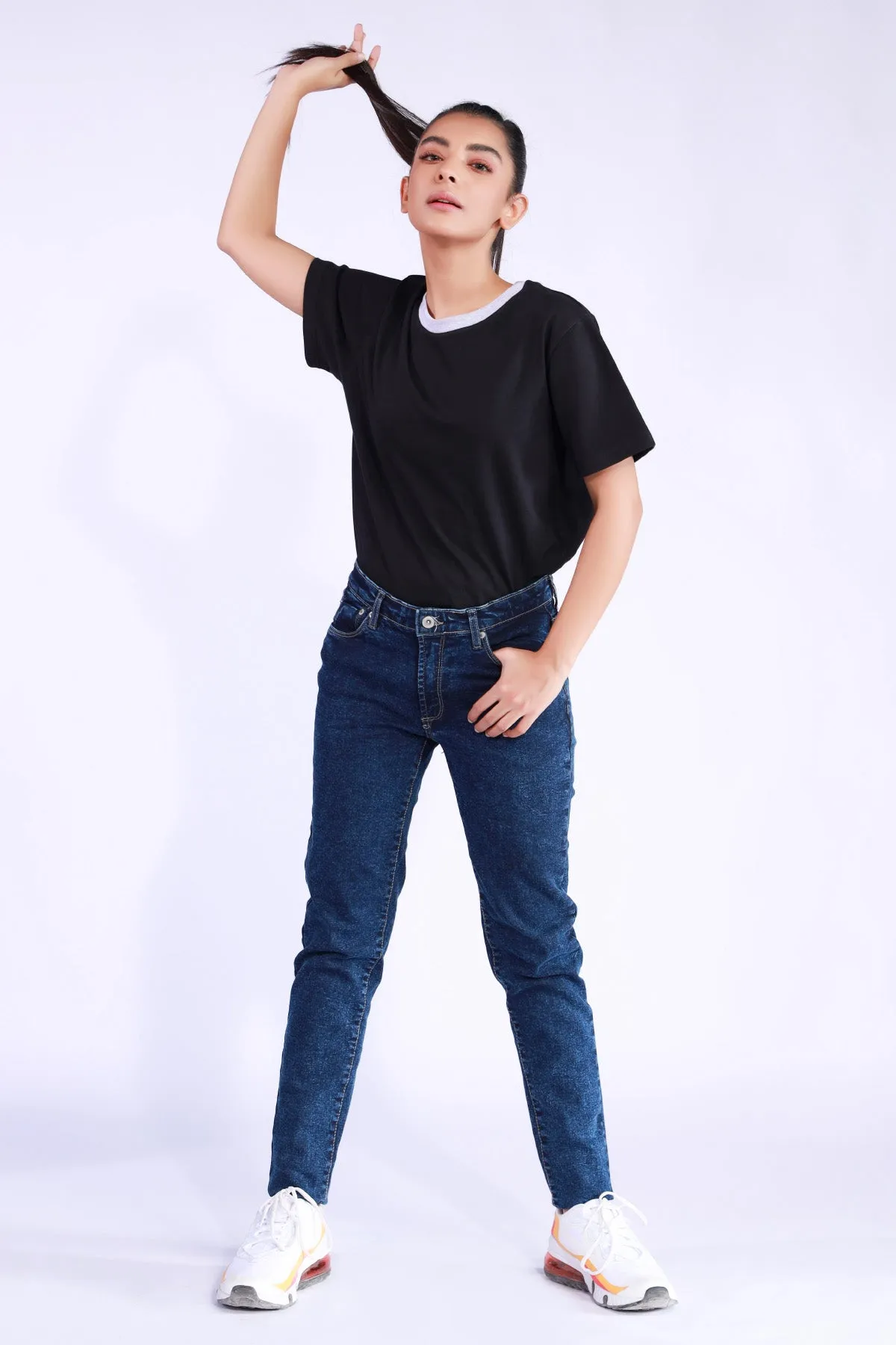 Skinny Fit Dark Wash Jeans - W21 - WDJ0001