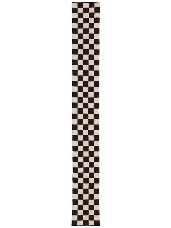 Small Check Scarf Purslane & Black