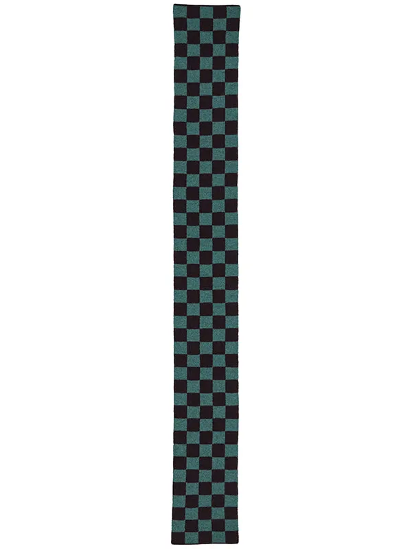 Small Check Scarf Purslane & Black