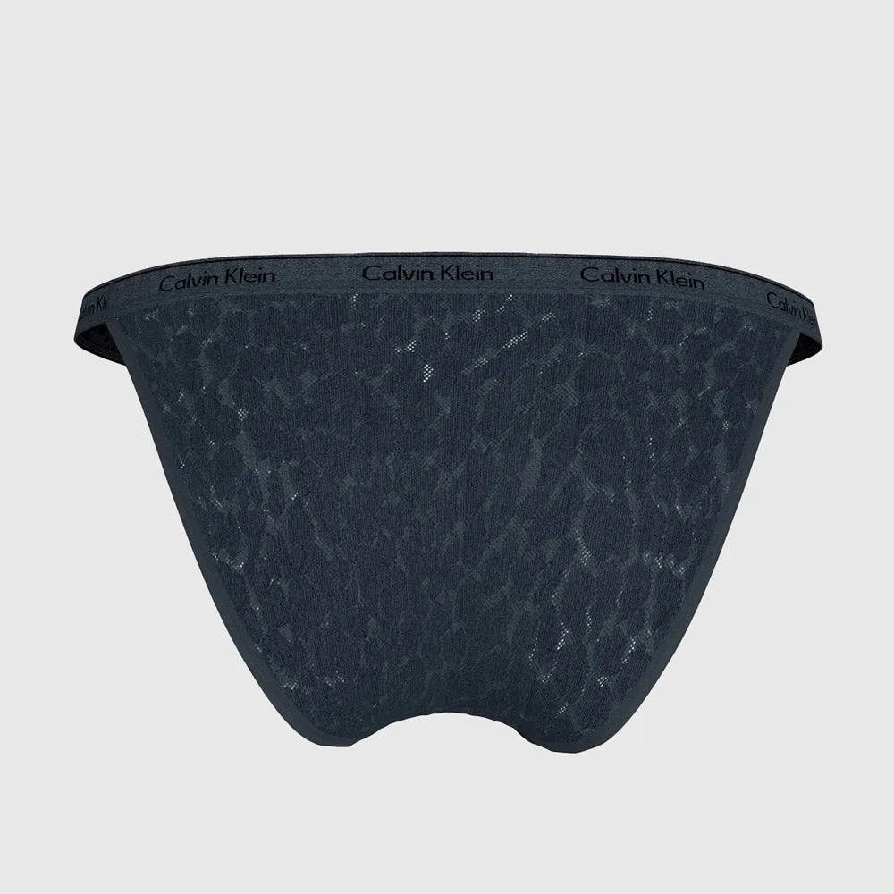 String Bikini Bottoms - Black