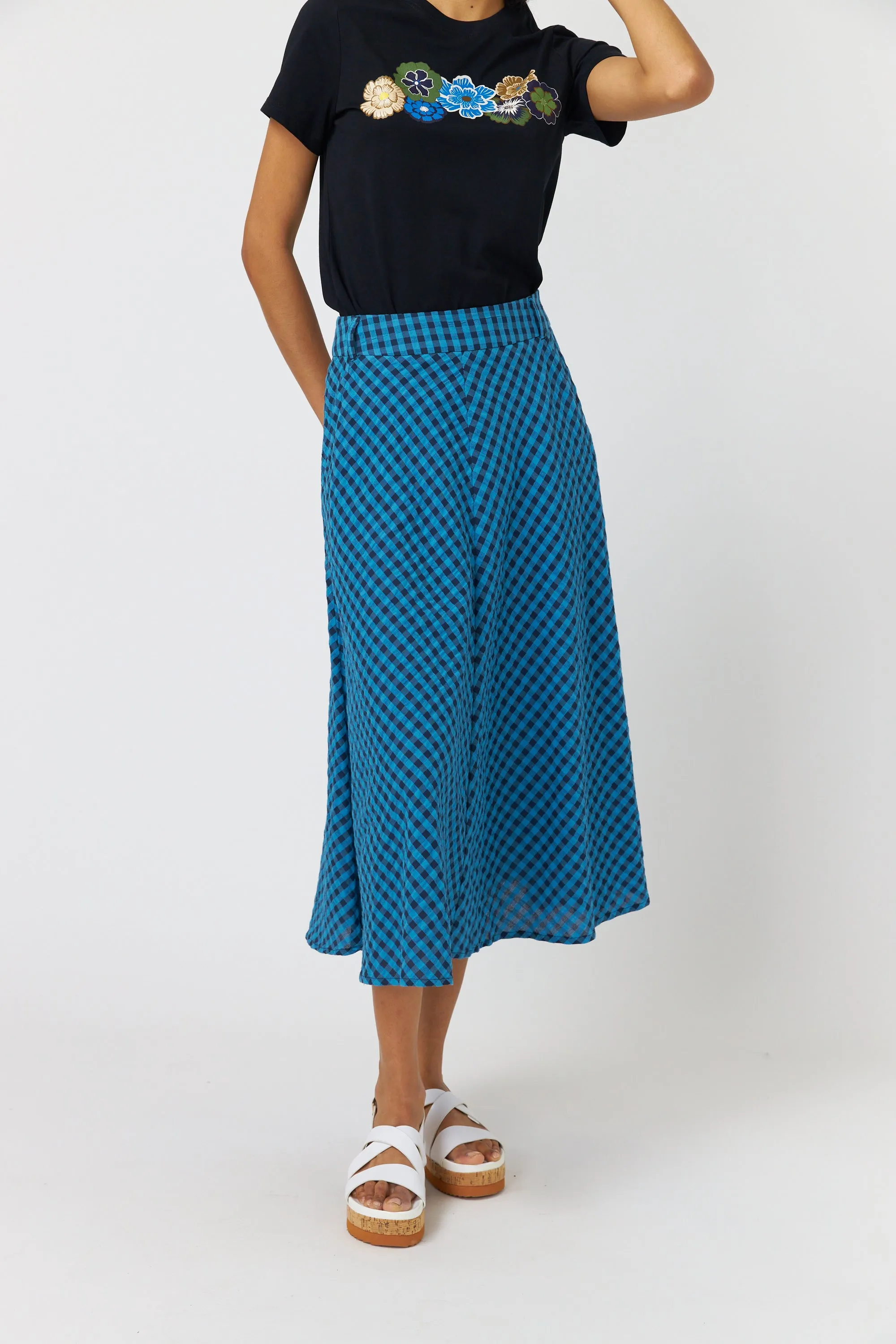Summer check skirt