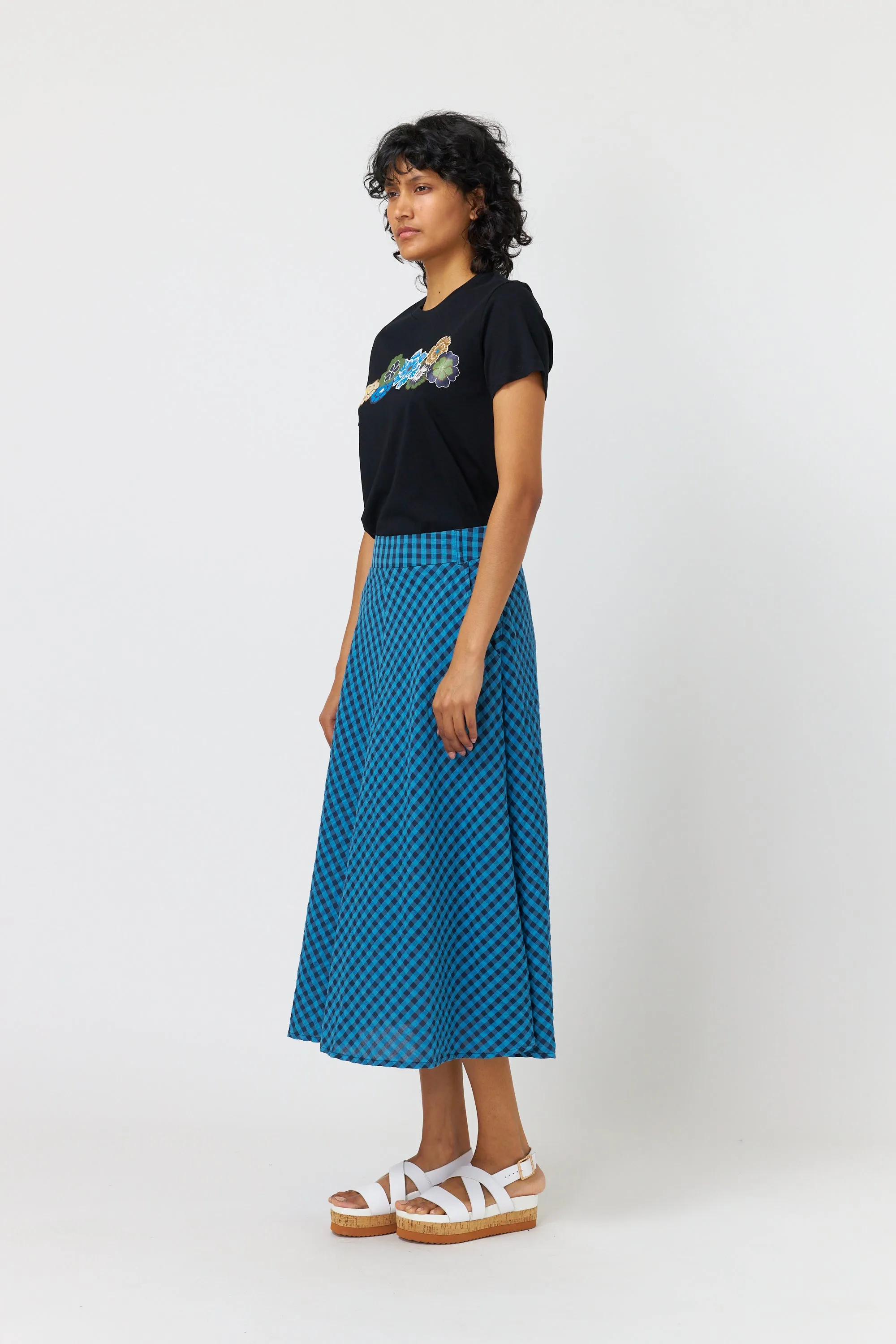 Summer check skirt