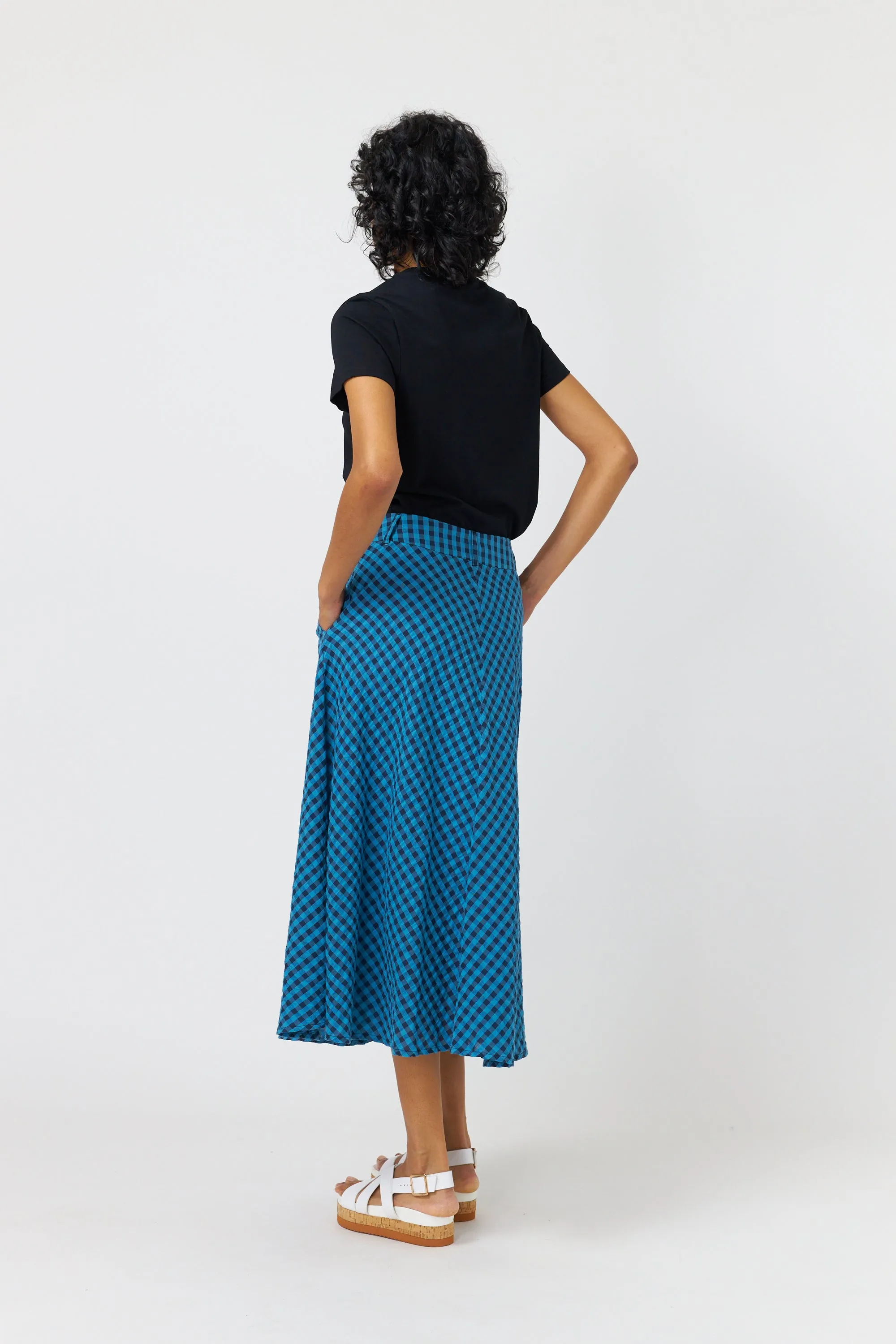 Summer check skirt