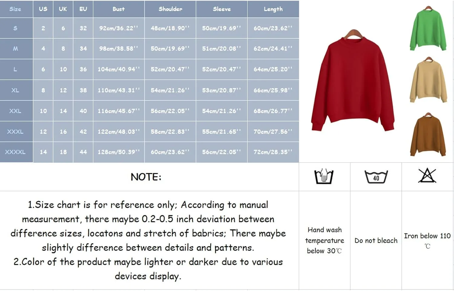 Sweatshirts for Women 2024 Solid Turtleneck Long Sleeve Pullover Tops Casual Comfy Fall Winter Fashion Clothes