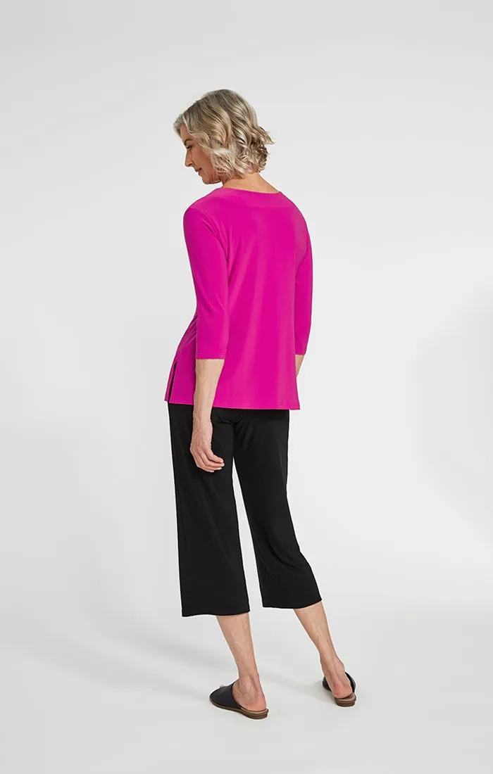 Sympli Jersey Halo Reversible 3/4 Sleeve Top