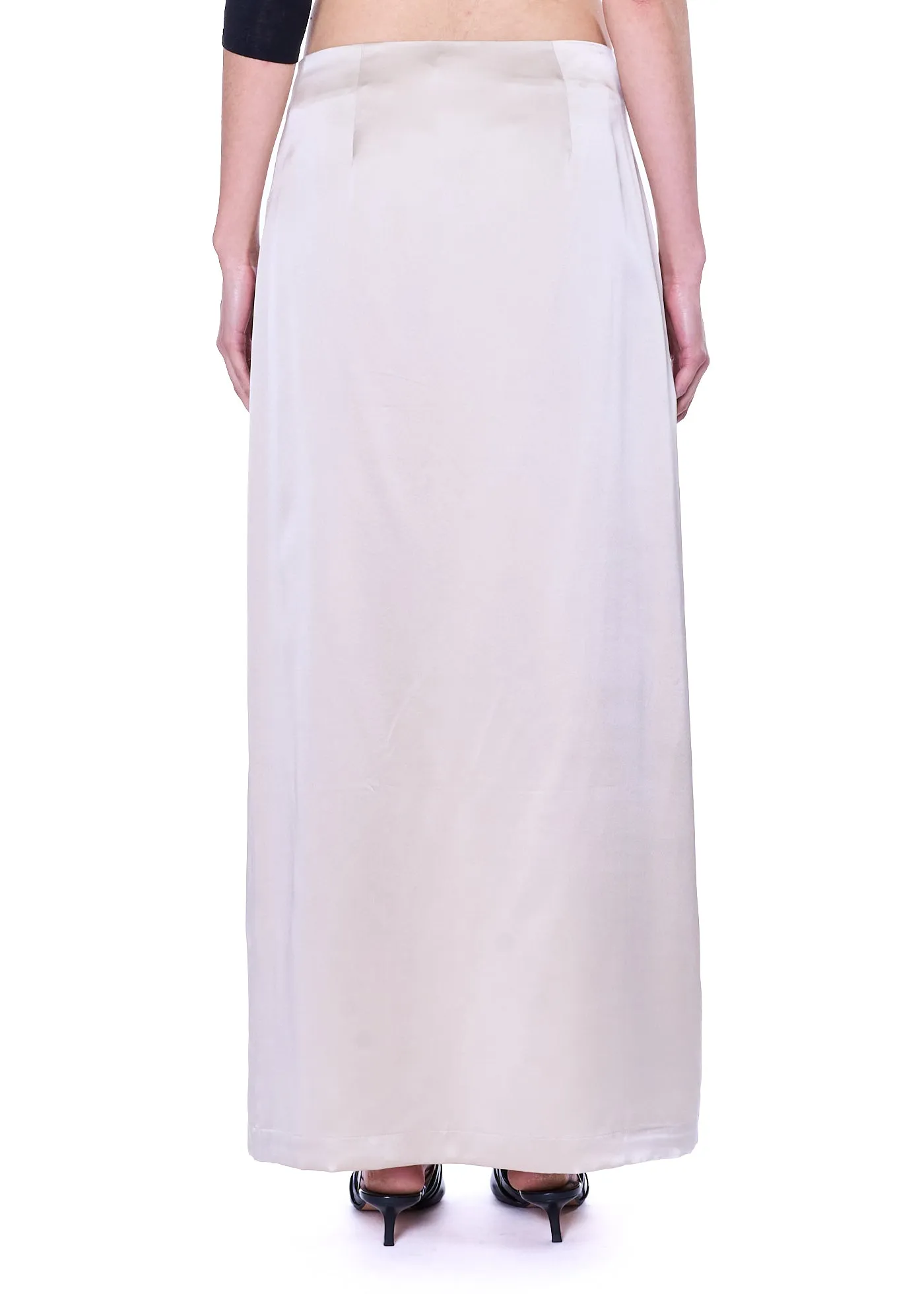 VIAVIA 100% Silk Maxi Skirt
