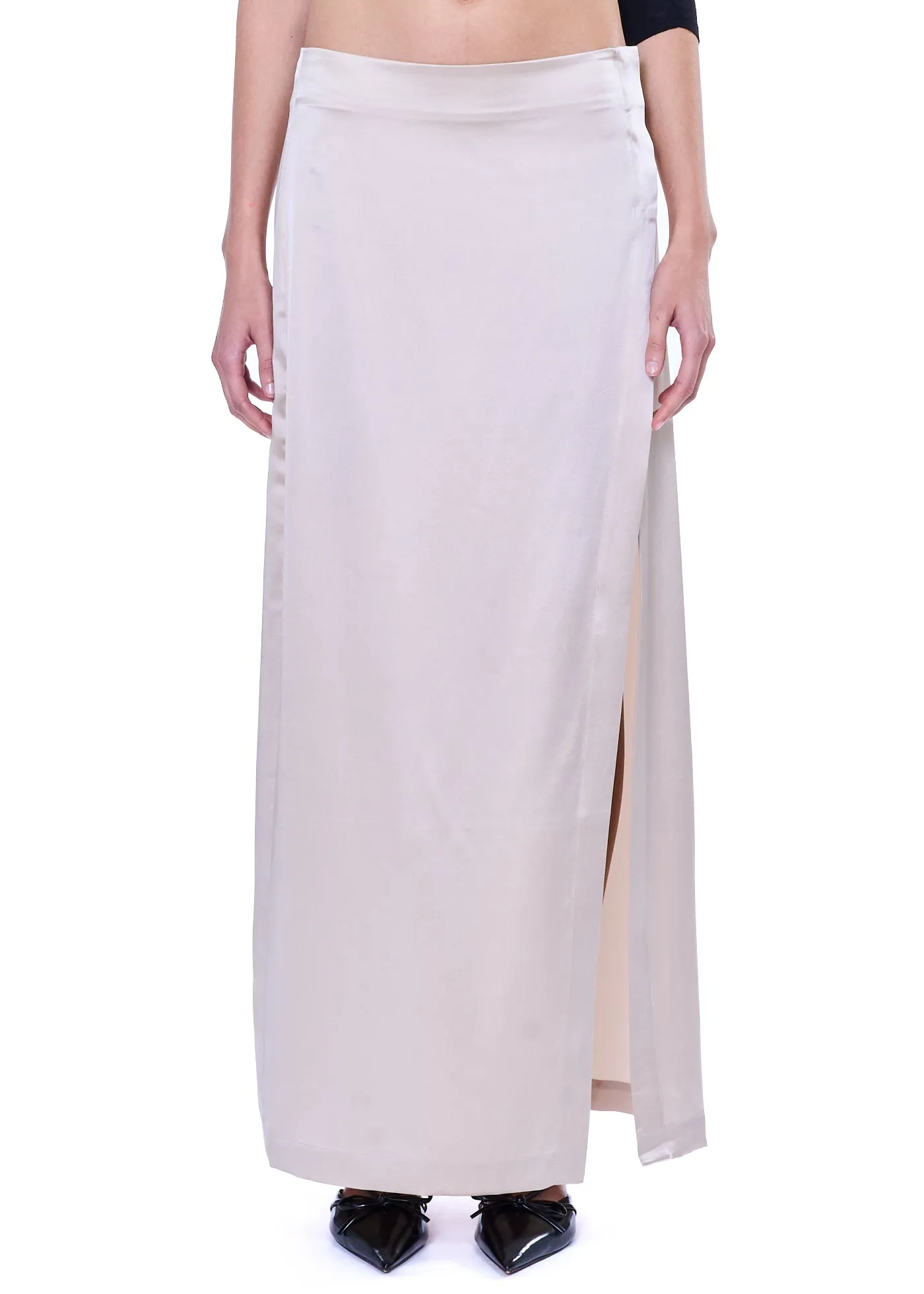 VIAVIA 100% Silk Maxi Skirt