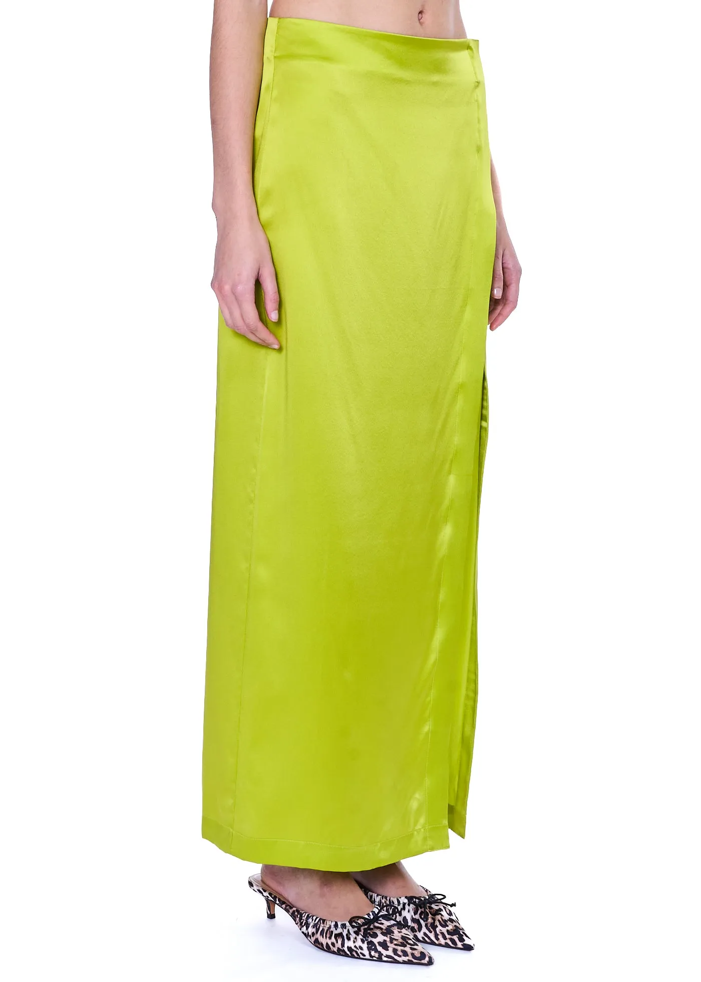 VIAVIA 100% Silk Maxi Skirt