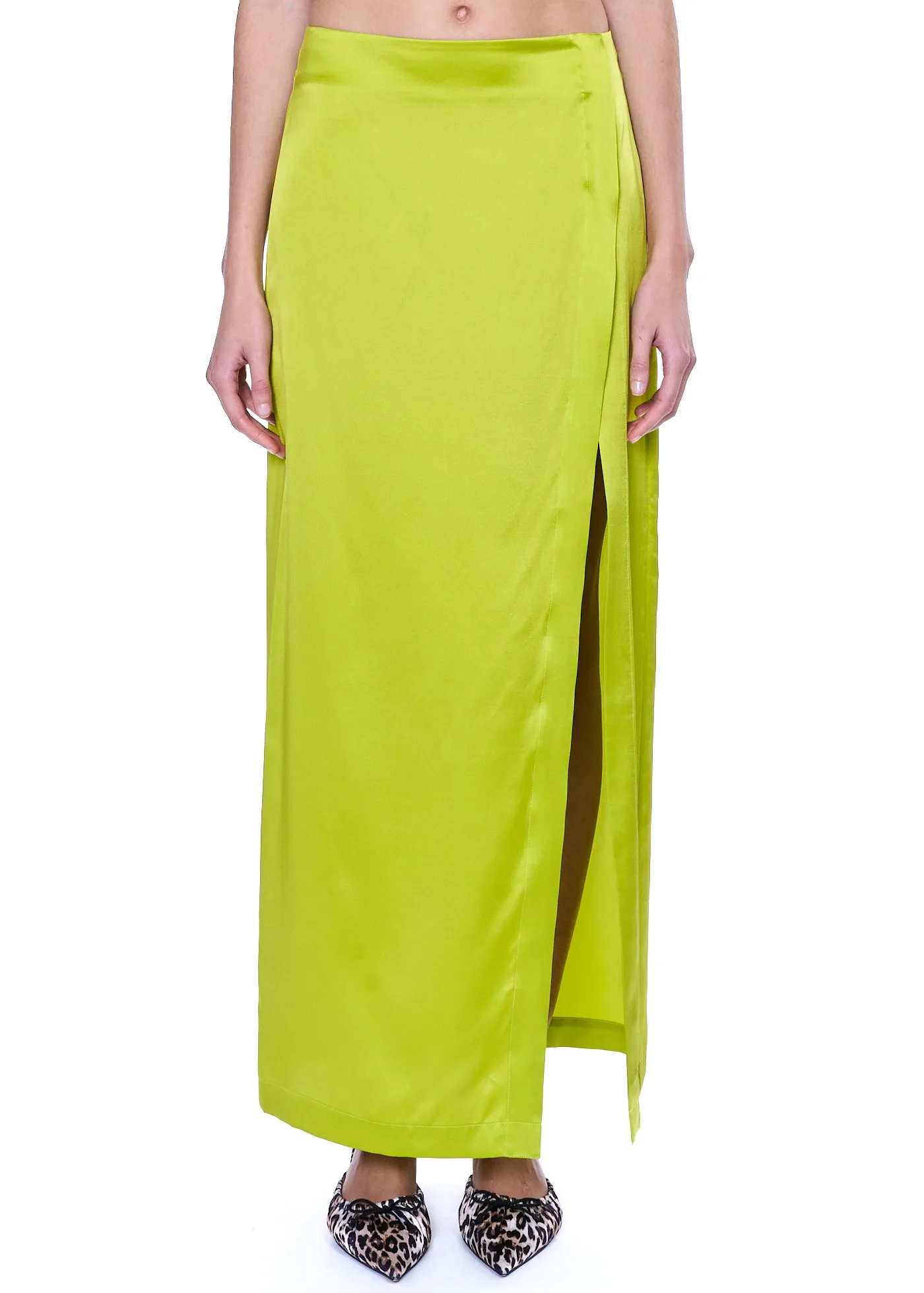 VIAVIA 100% Silk Maxi Skirt
