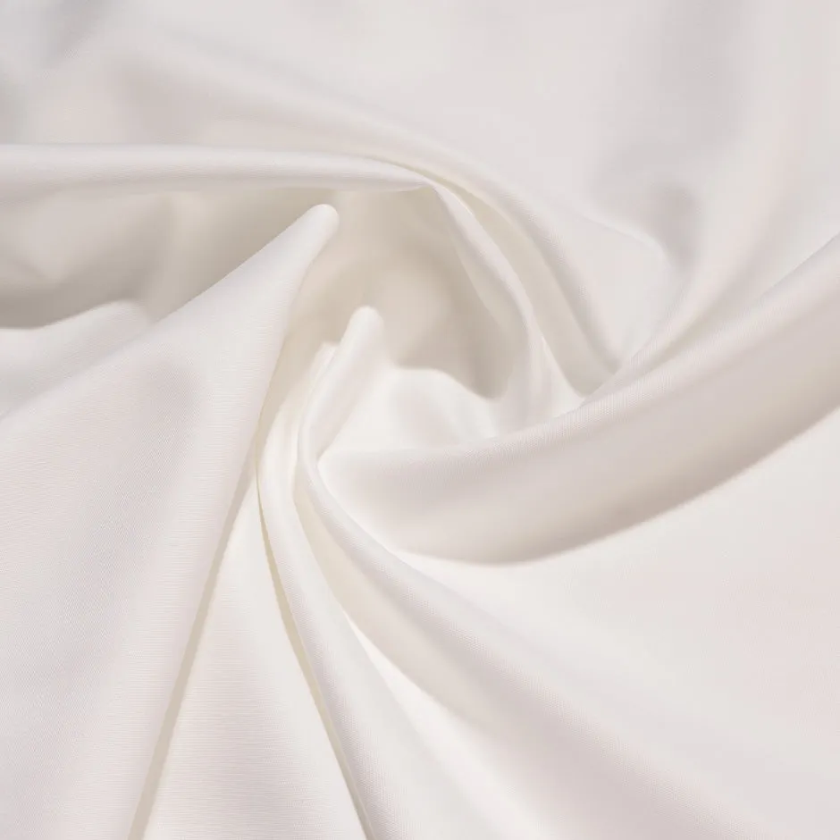 Warm White Stretch Suiting Cotton