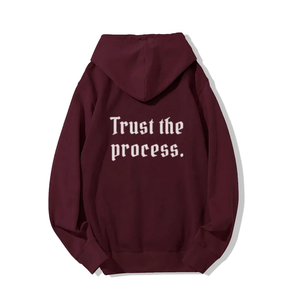 Women TRUST THE PROCESS Graphic Hoodies