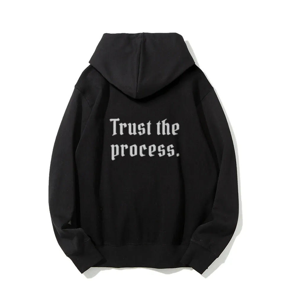 Women TRUST THE PROCESS Graphic Hoodies