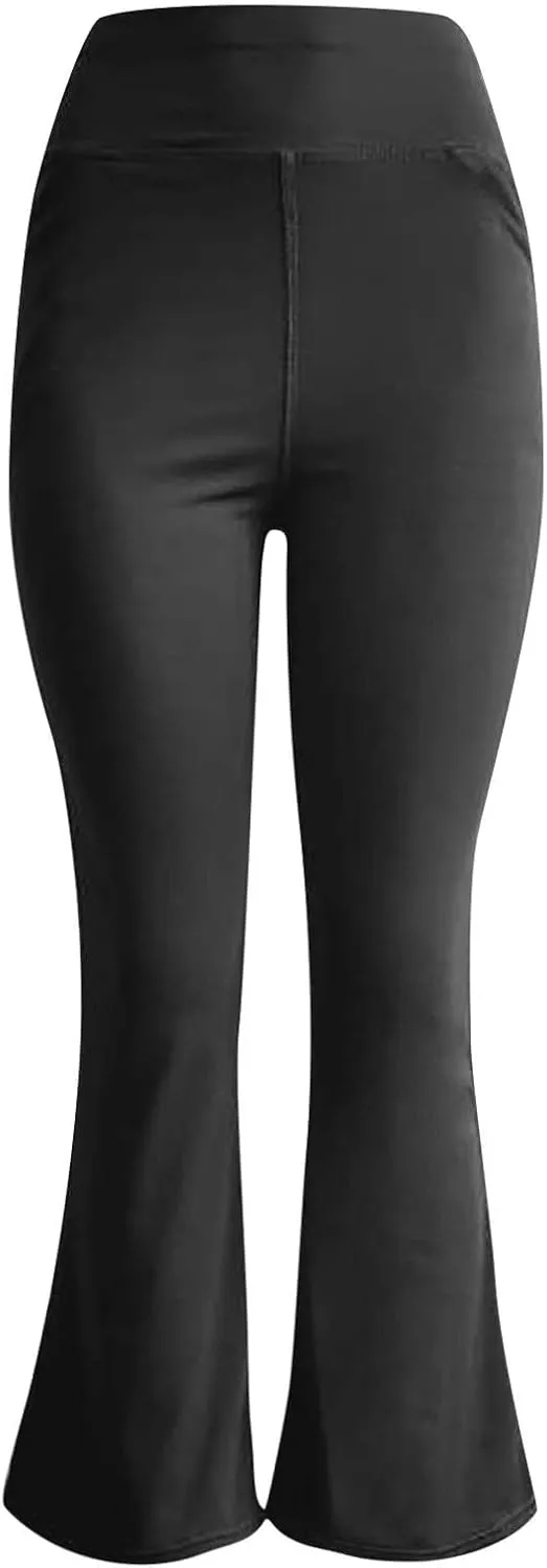 Yoga Pants Women High Waist Elastic Trousers Workout Trousers Work Pants Flare Leggings Bell Bottom Pant 2025