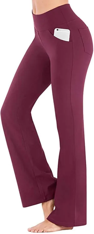 Yoga Pants Women High Waist Elastic Trousers Workout Trousers Work Pants Flare Leggings Bell Bottom Pant 2025